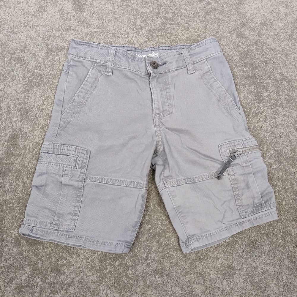 Wrangler Boy's Denim Shorts in Gray Size 8 Cargo Gorpcore Cotton